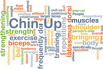 Image showing Chin-up background concept