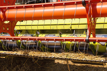 Image showing combine harvesters  