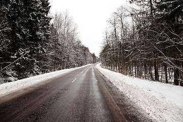 Image showing the winter road  