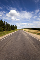 Image showing the asphalted road 