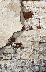 Image showing the collapsing wall  