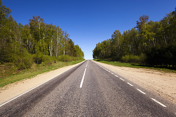 Image showing the asphalted road 