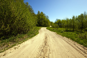 Image showing Dirt road  