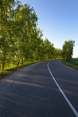 Image showing the asphalted road  