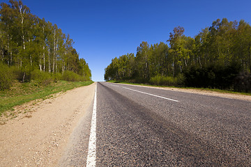 Image showing the asphalted road  