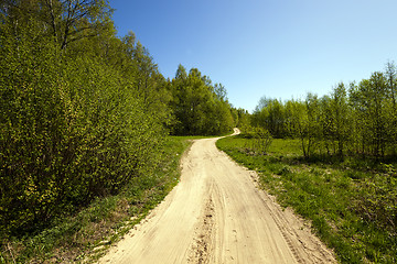 Image showing Dirt road  