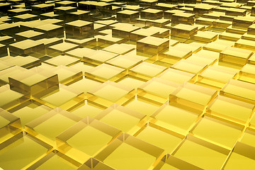 Image showing abstract glass cubes background