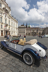 Image showing PRAGUE, CZECH REPUBLIC - MAY 08 2013: Parade The Prague Club of Historic Cars