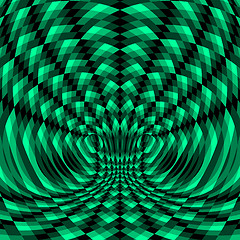 Image showing Abstract swirl background. Pattern with optical illusion. Vector