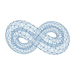 Image showing Infinity symbol. Can be used as design element, emblem, icon. 