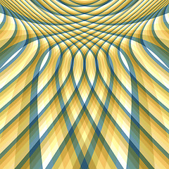 Image showing Abstract swirl background. Pattern with optical illusion. Vector