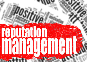 Image showing Word cloud reputation management