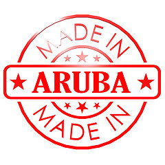 Image showing Made in Aruba red seal