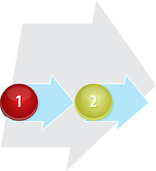 Image showing Two Blank process business diagram illustration