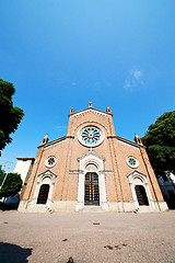 Image showing beautiful old  in italy europe milan religion    and sunlight