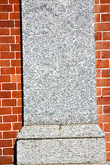 Image showing brick in  italy old wall and texture  the background