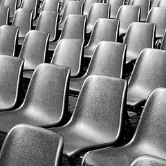 Image showing empty seat in italy europe background black  texture