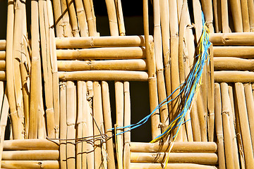 Image showing texture bamboo in morocco blue