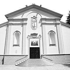 Image showing old architecture in italy europe milan religion and sunlight