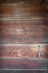 Image showing spruce planks texture on old door