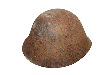 Image showing old military helmet