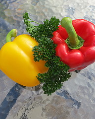 Image showing Paprika and parsley