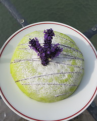 Image showing Marzipan gateau