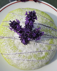 Image showing Marzipan gateau 