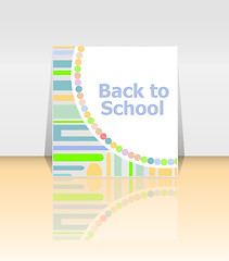 Image showing Back to school word, education concept