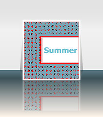 Image showing summer poster. summer background. Effects poster, frame. Happy holidays card, Enjoy your summer