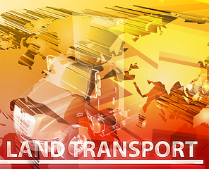 Image showing Land transport Abstract concept digital illustration