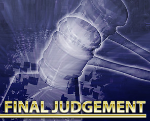 Image showing Final judgement Abstract concept digital illustration