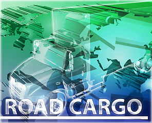 Image showing Road cargo Abstract concept digital illustration