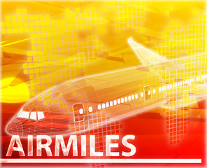 Image showing Air miles airmiles Abstract concept digital illustration