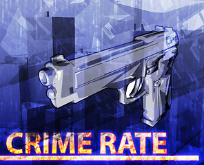 Image showing Crime rate abstract concept digital illustration