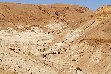 Image showing Rocky desert landscape near the Dead Sea