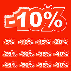 Image showing Discount signs