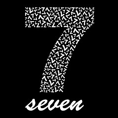 Image showing SEVEN.