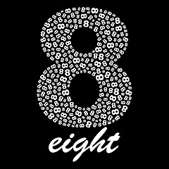 Image showing EIGHT.