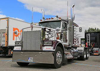 Image showing Classic Kenworth Truck Tractor at Tawastia Truck Weekend 2015