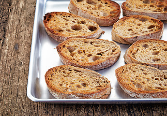 Image showing toasted bread slices