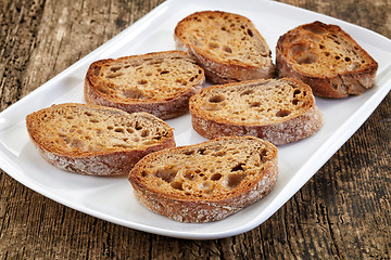 Image showing toasted bread slices