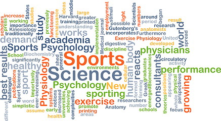 Image showing Sports science background concept