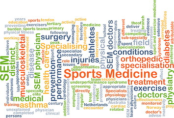 Image showing Sports medicine background concept