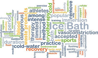 Image showing Ice bath background concept