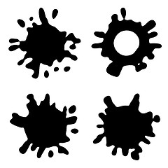 Image showing Vector Ink Blotch. Design Element. 