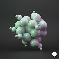 Image showing 3d abstract spheres. Vector illustration. 