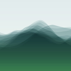 Image showing Water Wave. Vector Illustration For Your Design. 