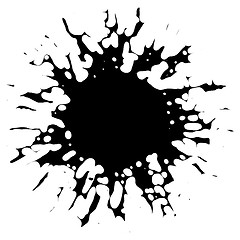 Image showing Vector Ink Blotch. Design Element. 