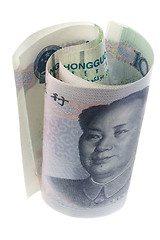 Image showing Chinese currency rolled

